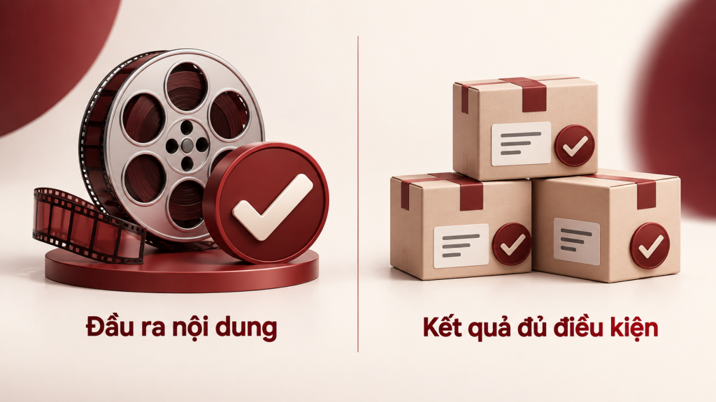 Phân biệt nghiệm thu nội dung và đối soát hoa hồng khi kết hợp KOC Affiliate và Booking KOC