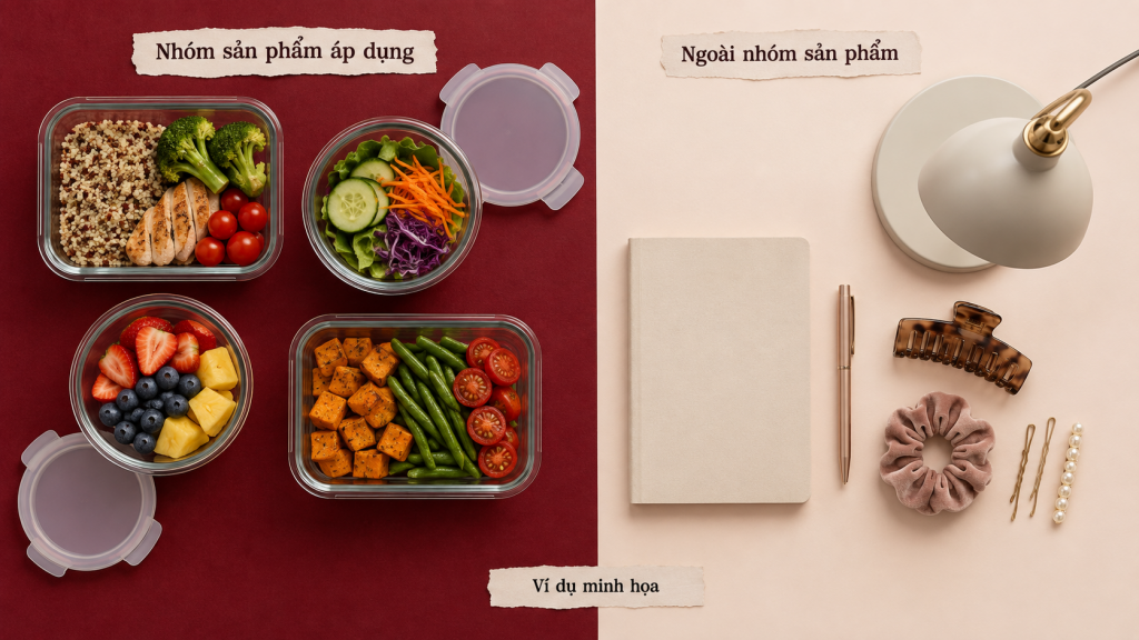 phân nhóm sản phẩm trong phạm vi hợp tác KOC độc quyền thương hiệu