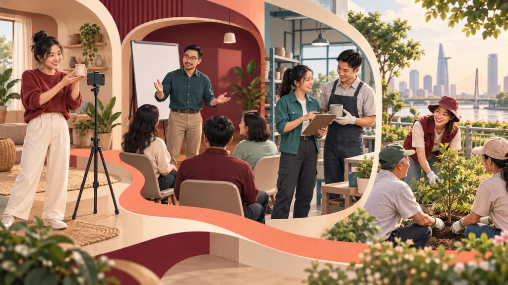 Đại sứ thương hiệu là gì qua các hình thức creator, chuyên gia, nhân viên và đại sứ cộng đồng