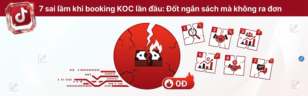 7 sai lầm khi booking KOC lần đầu: Đốt ngân sách mà không ra đơn