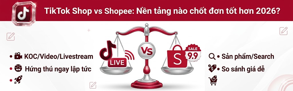 TikTok Shop vs Shopee: Nền tảng nào TikTok Shop vs Shopee: Nền tảng nào