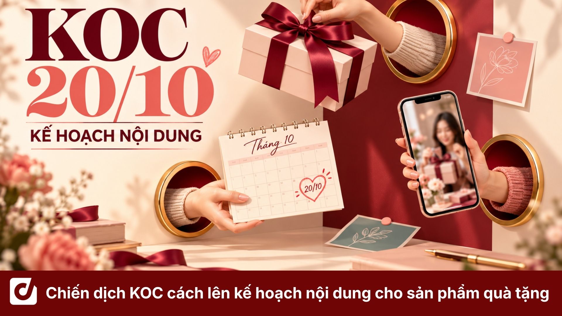 Chiến dịch KOC 20/10: Cách lên kế hoạch nội dung cho sản phẩm quà tặng